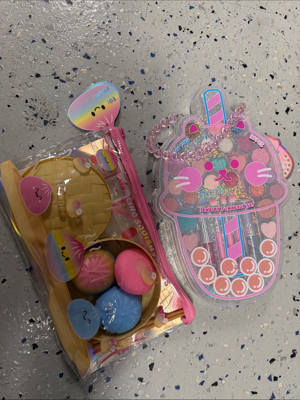 Danibar Kids Squishy Dumplings Play Set makeup bundle